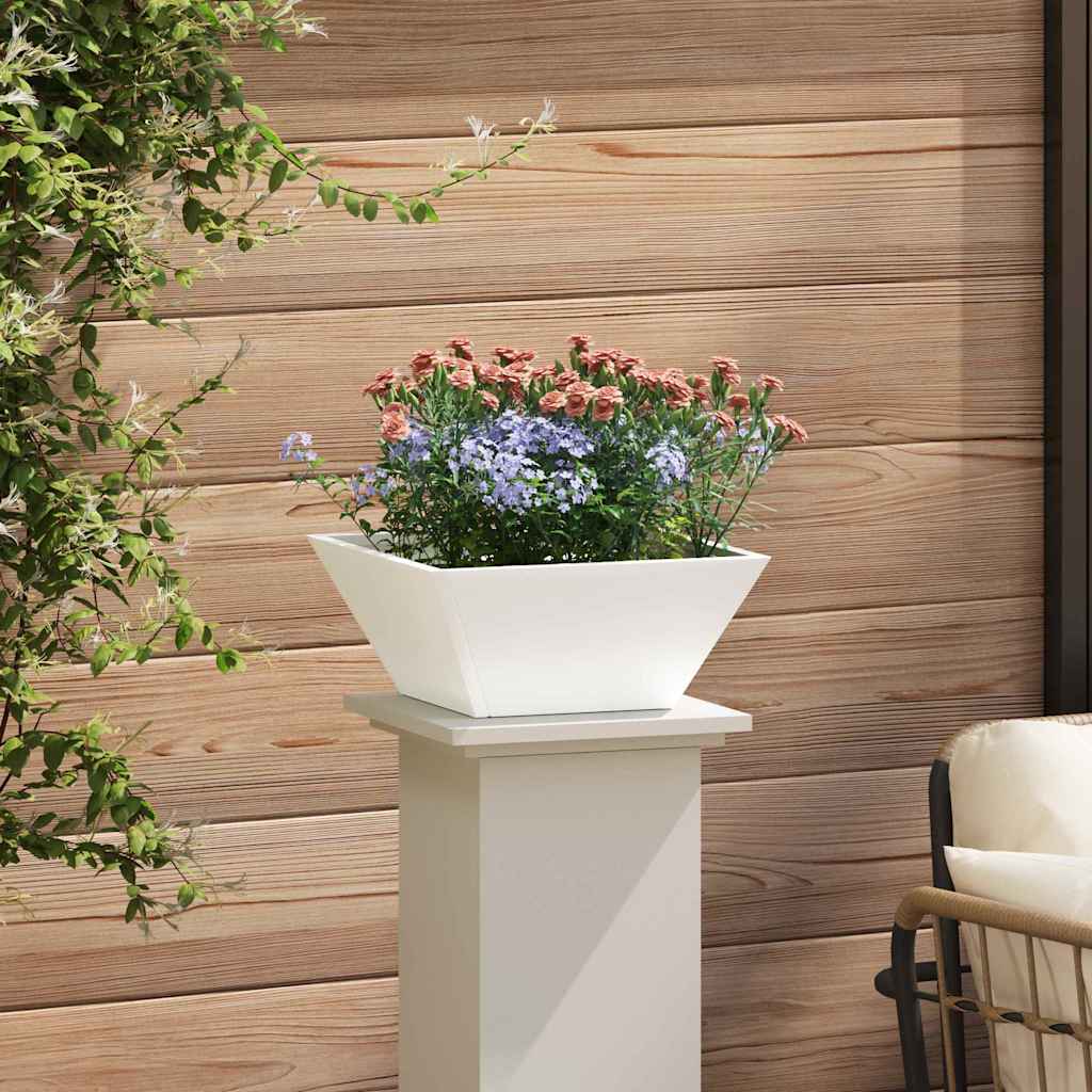 vidaXL Garten-Pflanzgefäß 5 pcs Weiß 35 x 35 x 15 cm