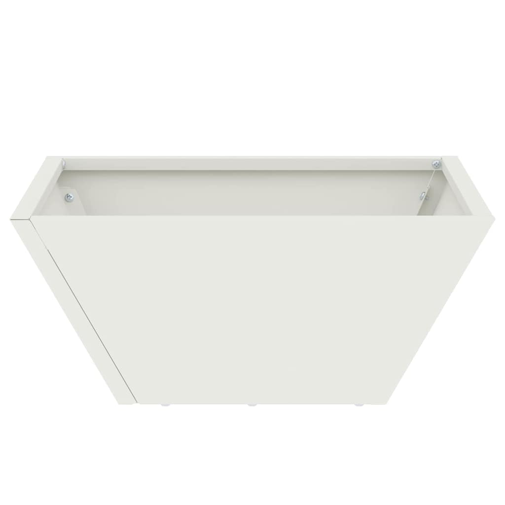 vidaXL Garten-Pflanzgefäß 5 pcs Weiß 35 x 35 x 15 cm