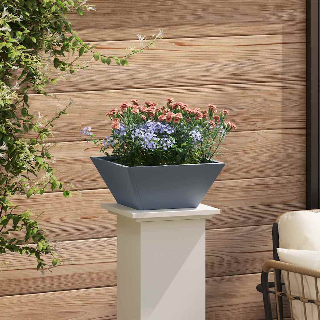 vidaXL Garten-Pflanzgefäß Anthrazit 35 x 35 x 15 cm