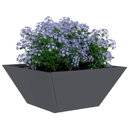 vidaXL Garten-Pflanzgefäß Anthrazit 35 x 35 x 15 cm
