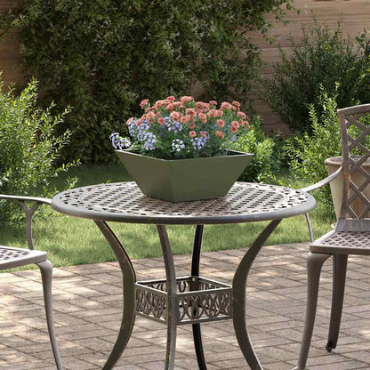 vidaXL Garten-Pflanzgefäß 5 pcs Olive Grün 35 x 35 x 15 cm