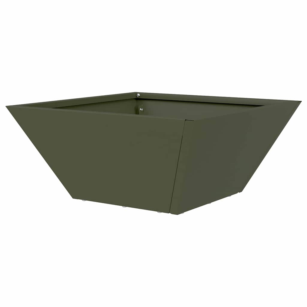 vidaXL Garten-Pflanzgefäß 5 pcs Olive Grün 35 x 35 x 15 cm