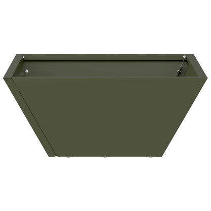 vidaXL Garten-Pflanzgefäß 5 pcs Olive Grün 35 x 35 x 15 cm