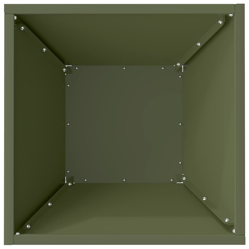 vidaXL Garten-Pflanzgefäß 5 pcs Olive Grün 35 x 35 x 15 cm