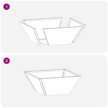 vidaXL Garten-Pflanzgefäß 5 pcs Silber 35 x 35 x 15 cm Edelstahl