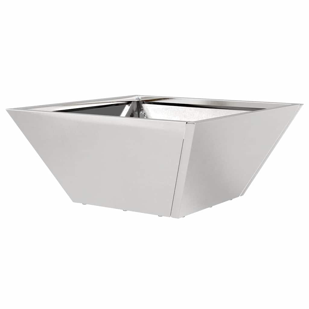 vidaXL Garten-Pflanzgefäß 5 pcs Silber 35 x 35 x 15 cm Edelstahl