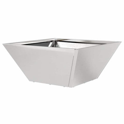 vidaXL Garten-Pflanzgefäß 5 pcs Silber 35 x 35 x 15 cm Edelstahl