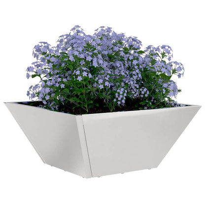 vidaXL Garten-Pflanzgefäß 5 pcs Silber 35 x 35 x 15 cm Edelstahl