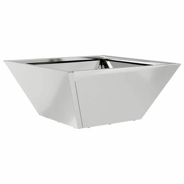 vidaXL Garten-Pflanzgefäß Silber 35 x 35 x 15 cm Verzinkter Stahl