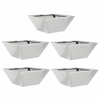 Garten-Pflanzgefäß 5 pcs Silber 35 x 35 x 15 cm