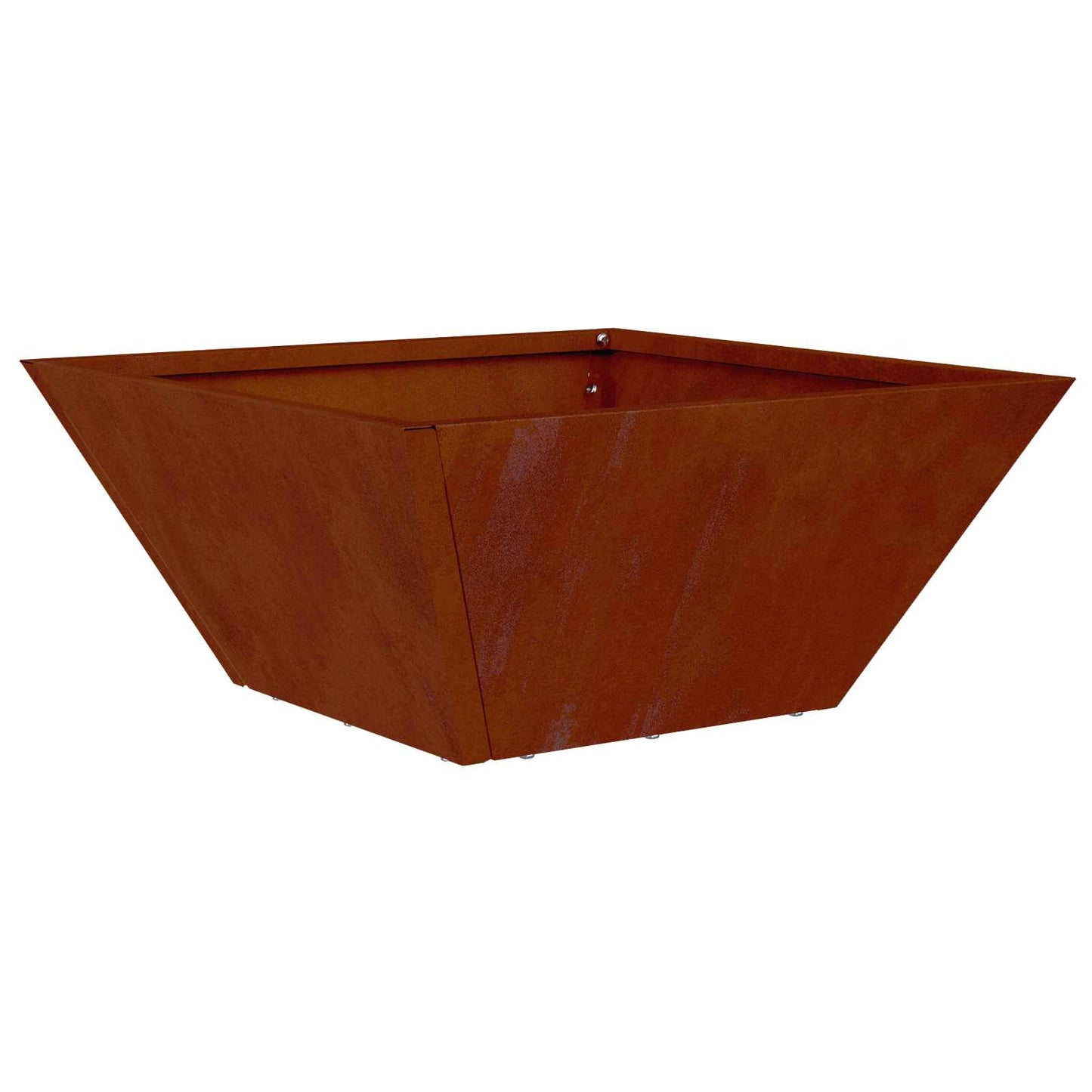 vidaXL Garten-Pflanzgefäß 5 pcs Rostig 35 x 35 x 15 cm Wetterfeststahl