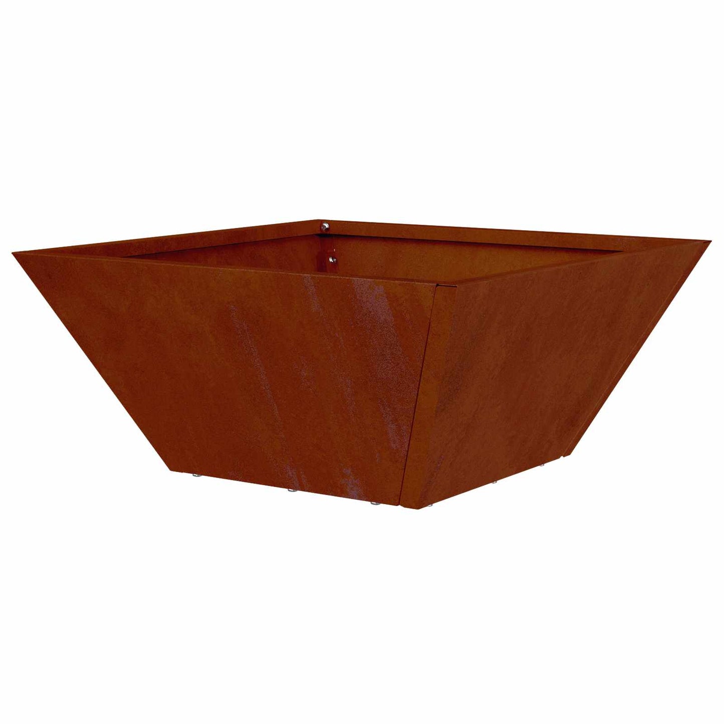 vidaXL Garten-Pflanzgefäß 5 pcs Rostig 35 x 35 x 15 cm Wetterfeststahl