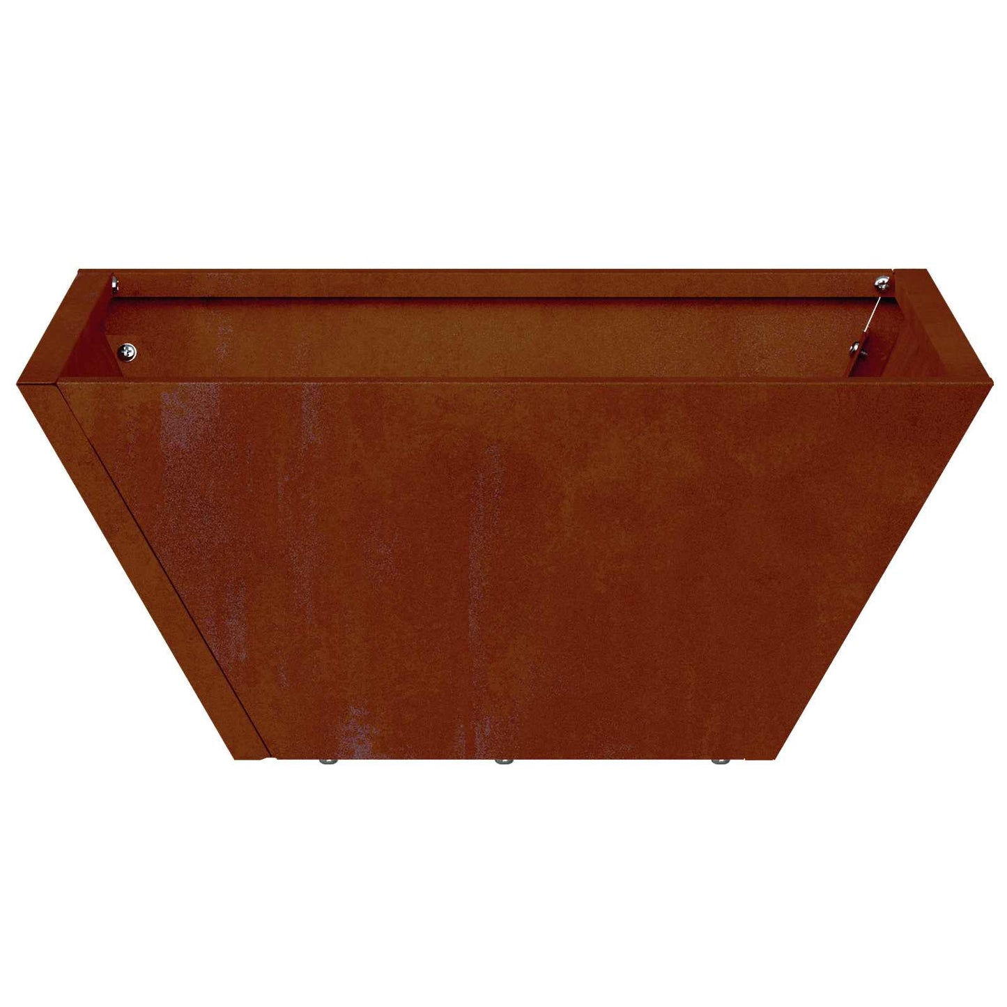 vidaXL Garten-Pflanzgefäß 5 pcs Rostig 35 x 35 x 15 cm Wetterfeststahl
