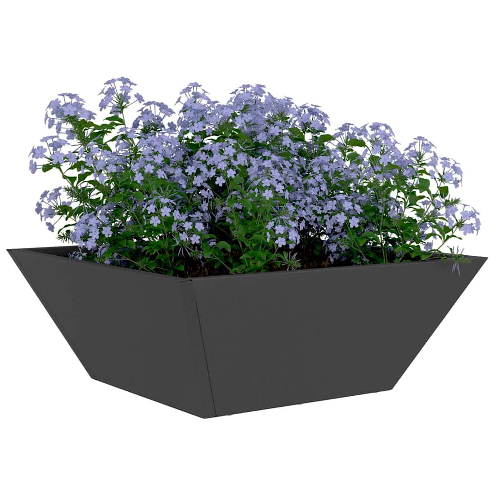 vidaXL Garten-Pflanzgefäß 5 pcs Schwarz 40 x 40 x 15 cm
