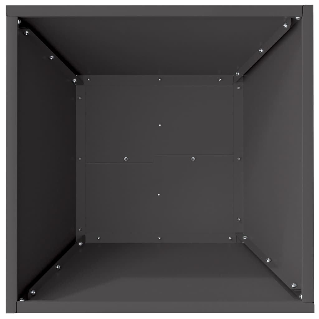 vidaXL Garten-Pflanzgefäß 5 pcs Schwarz 40 x 40 x 15 cm