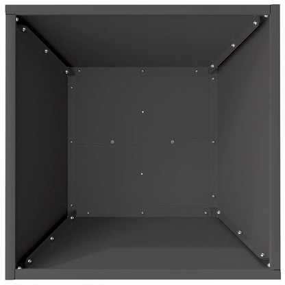 vidaXL Garten-Pflanzgefäß 5 pcs Schwarz 40 x 40 x 15 cm