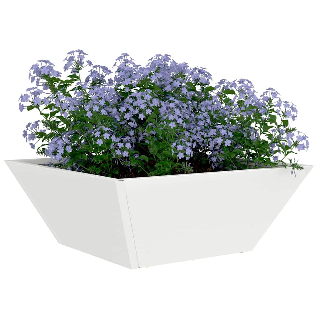 vidaXL Garten-Pflanzgefäß 5 pcs Weiß 40 x 40 x 15 cm