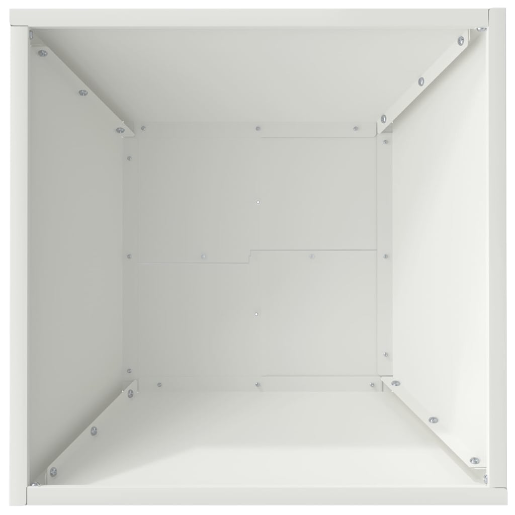 vidaXL Garten-Pflanzgefäß 5 pcs Weiß 40 x 40 x 15 cm