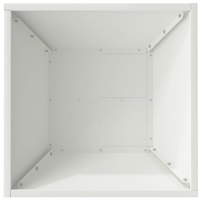 vidaXL Garten-Pflanzgefäß 5 pcs Weiß 40 x 40 x 15 cm