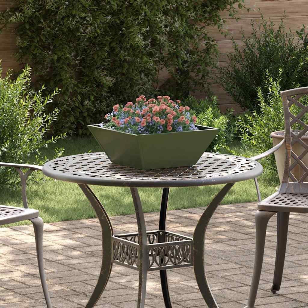 vidaXL Garten-Pflanzgefäß Olive Grün 40 x 40 x 15 cm