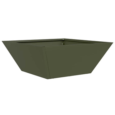 vidaXL Garten-Pflanzgefäß Olive Grün 40 x 40 x 15 cm