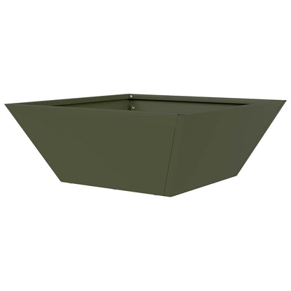 vidaXL Garten-Pflanzgefäß Olive Grün 40 x 40 x 15 cm