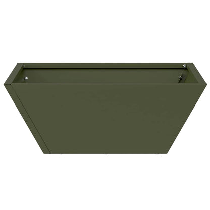 vidaXL Garten-Pflanzgefäß Olive Grün 40 x 40 x 15 cm