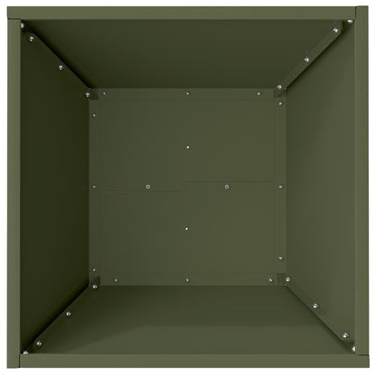 vidaXL Garten-Pflanzgefäß 5 pcs Olive Grün 40 x 40 x 15 cm