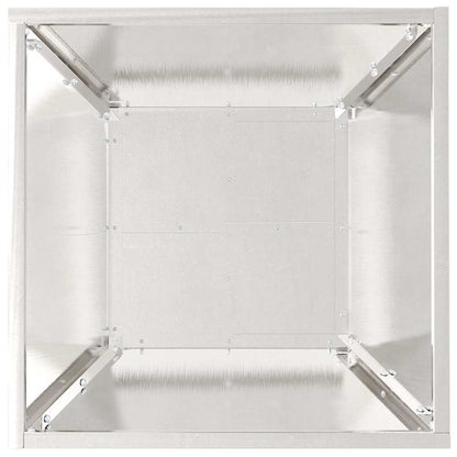 Garten-Pflanzgefäß 5 pcs Silber 40 x 40 x 15 cm Edelstahl