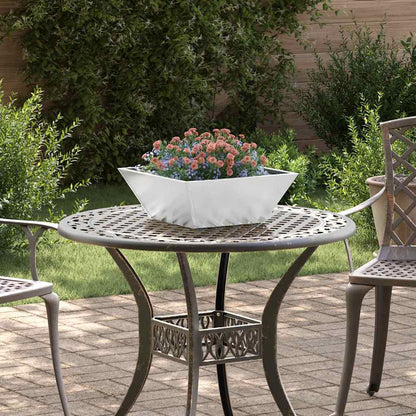 vidaXL Garten-Pflanzgefäß 5 pcs Silber 40 x 40 x 15 cm