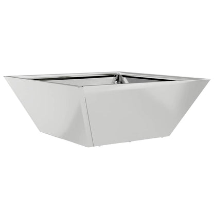 vidaXL Garten-Pflanzgefäß 5 pcs Silber 40 x 40 x 15 cm
