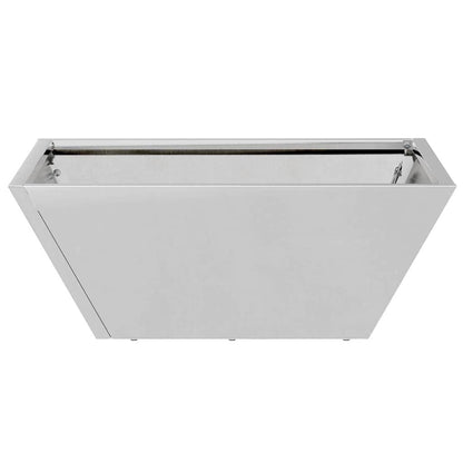 vidaXL Garten-Pflanzgefäß 5 pcs Silber 40 x 40 x 15 cm