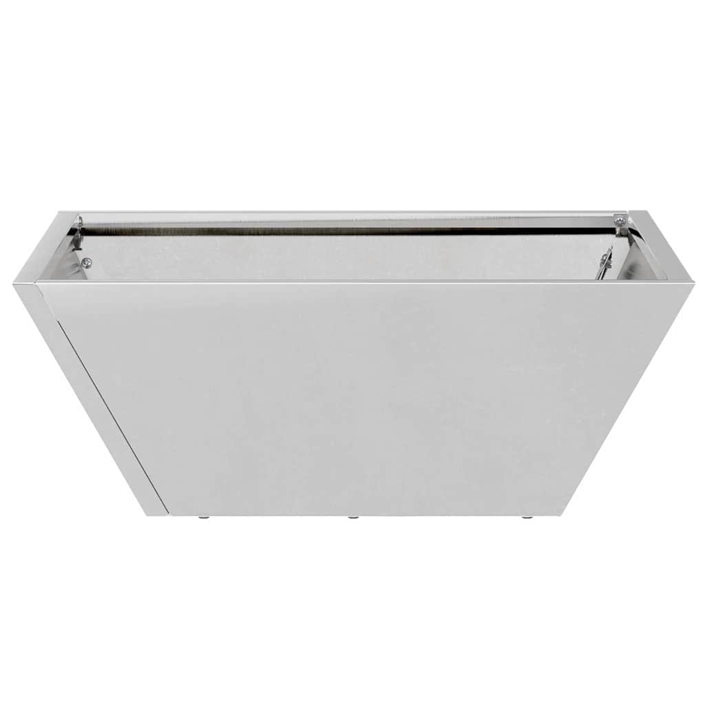 vidaXL Garten-Pflanzgefäß 5 pcs Silber 40 x 40 x 15 cm