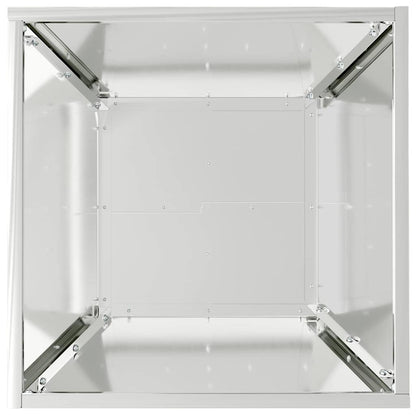 vidaXL Garten-Pflanzgefäß 5 pcs Silber 40 x 40 x 15 cm