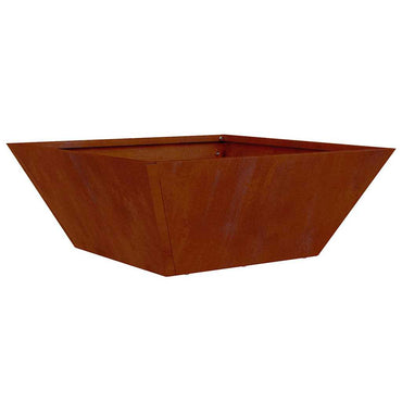 vidaXL Garten-Pflanzgefäß Rostig 40 x 40 x 15 cm Wetterfeststahl