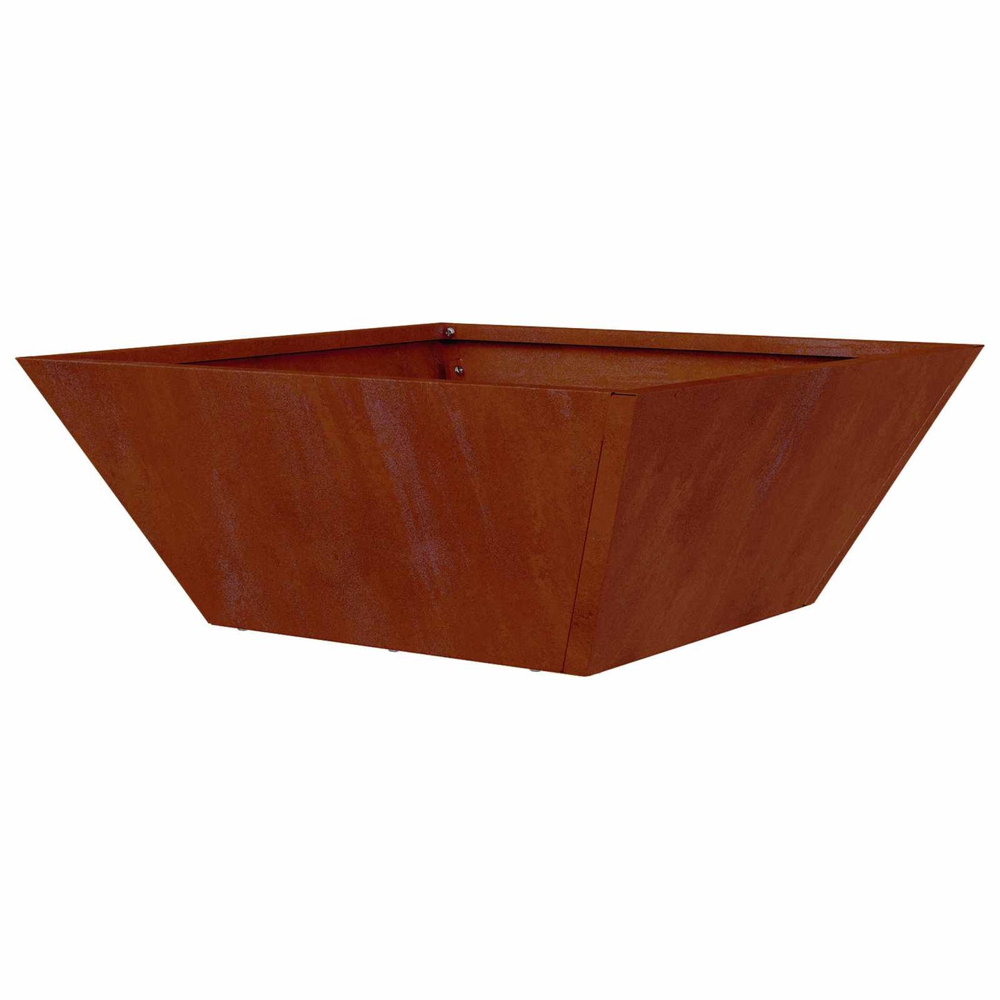 vidaXL Garten-Pflanzgefäß Rostig 40 x 40 x 15 cm Wetterfeststahl