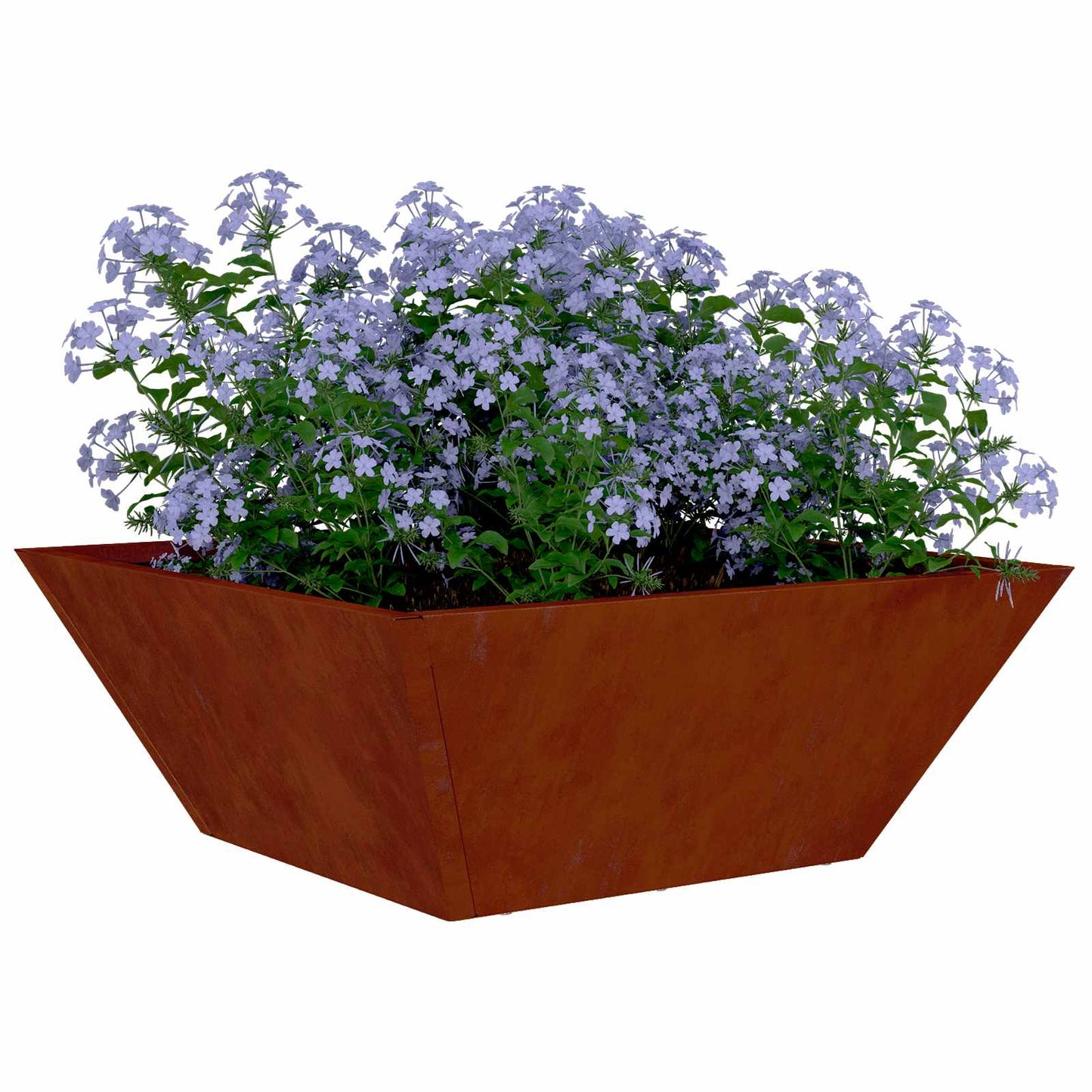 vidaXL Garten-Pflanzgefäß Rostig 40 x 40 x 15 cm Wetterfeststahl