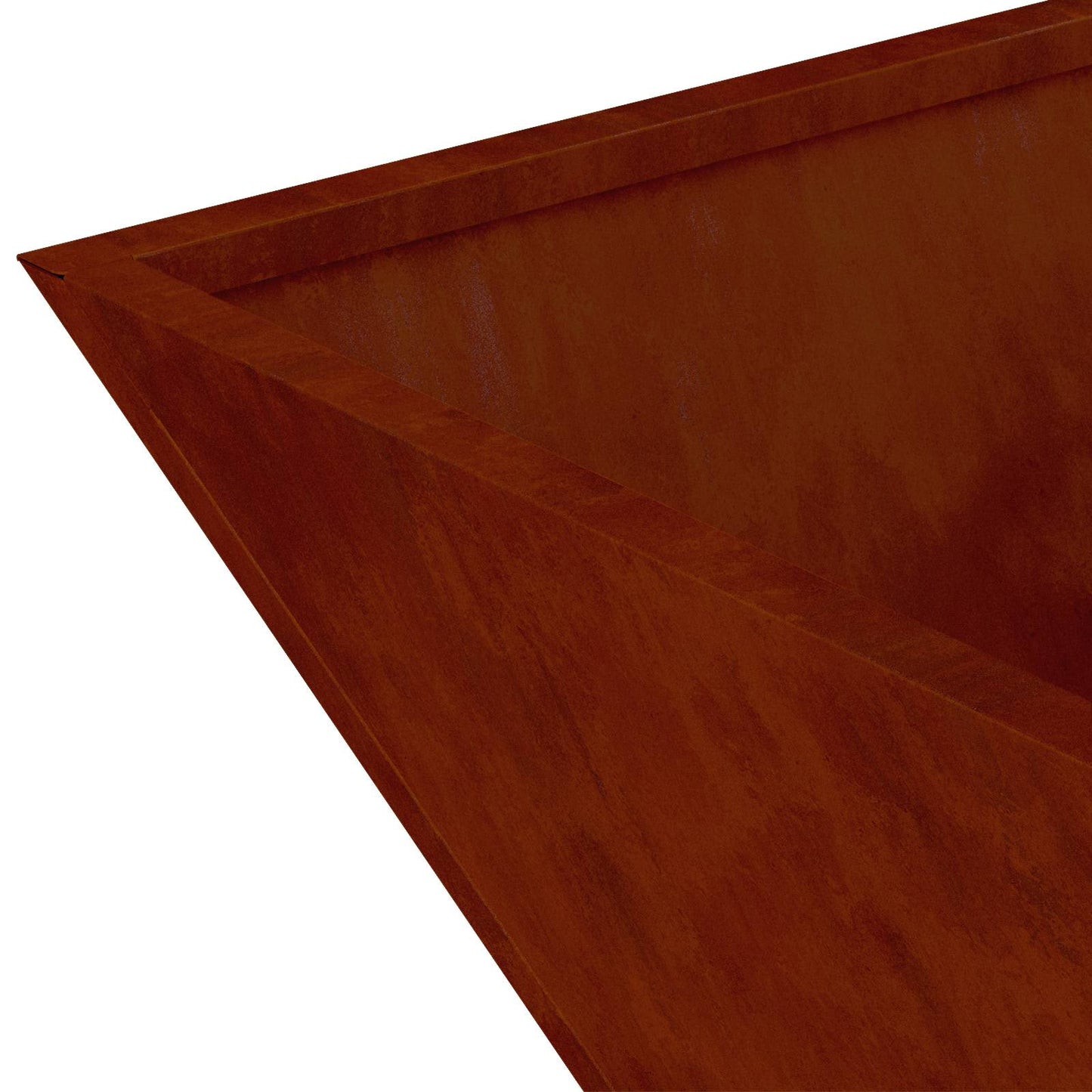 vidaXL Garten-Pflanzgefäß 5 pcs Rostig 40 x 40 x 15 cm Wetterfeststahl