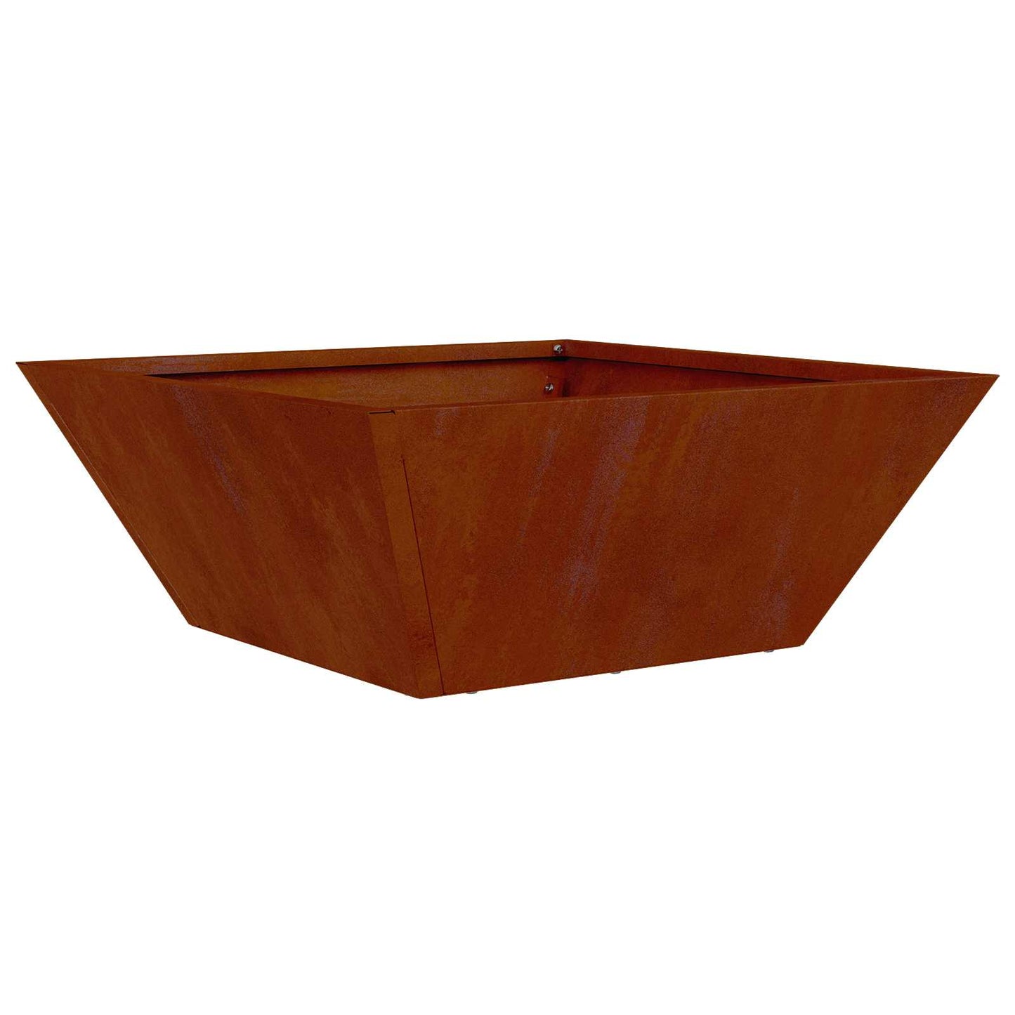 vidaXL Garten-Pflanzgefäß 5 pcs Rostig 40 x 40 x 15 cm Wetterfeststahl
