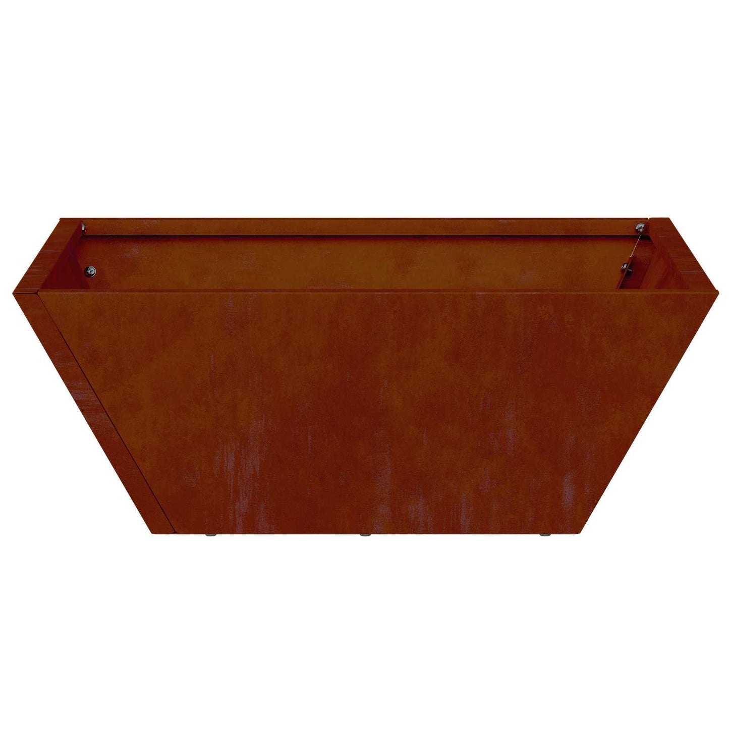 vidaXL Garten-Pflanzgefäß 5 pcs Rostig 40 x 40 x 15 cm Wetterfeststahl