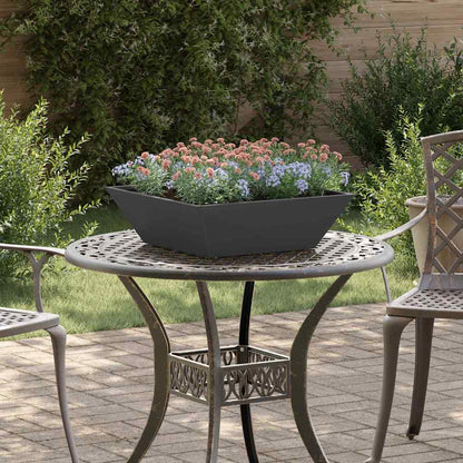 vidaXL Garten-Pflanzgefäß 5 pcs Schwarz 50 x 50 x 15 cm