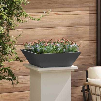 vidaXL Garten-Pflanzgefäß 5 pcs Schwarz 50 x 50 x 15 cm