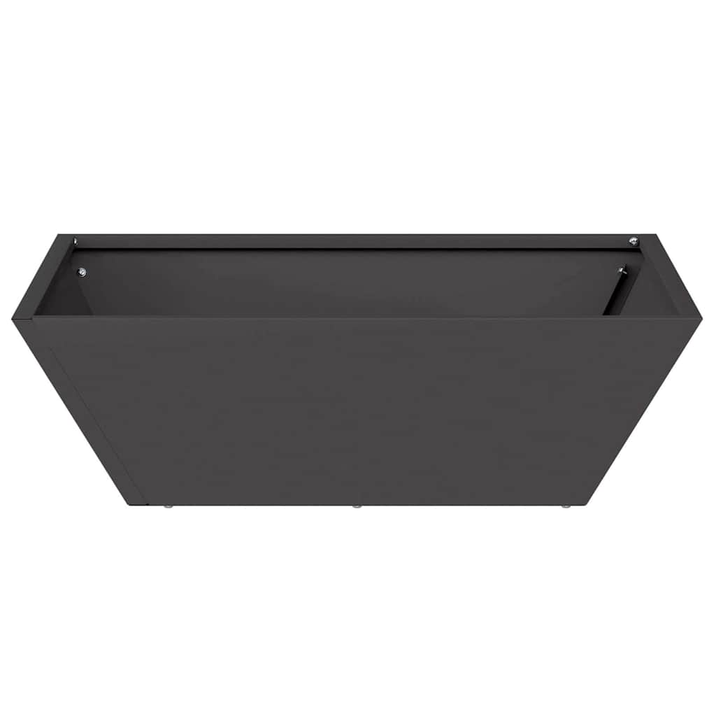vidaXL Garten-Pflanzgefäß 5 pcs Schwarz 50 x 50 x 15 cm