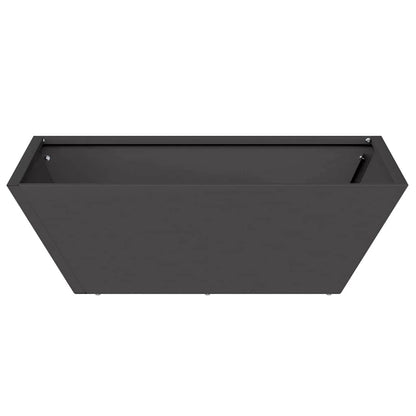 vidaXL Garten-Pflanzgefäß 5 pcs Schwarz 50 x 50 x 15 cm