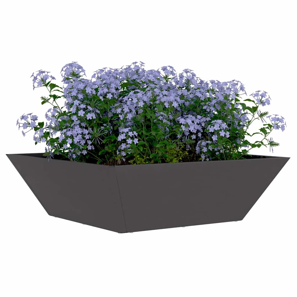 vidaXL Garten-Pflanzgefäß 5 pcs Schwarz 50 x 50 x 15 cm