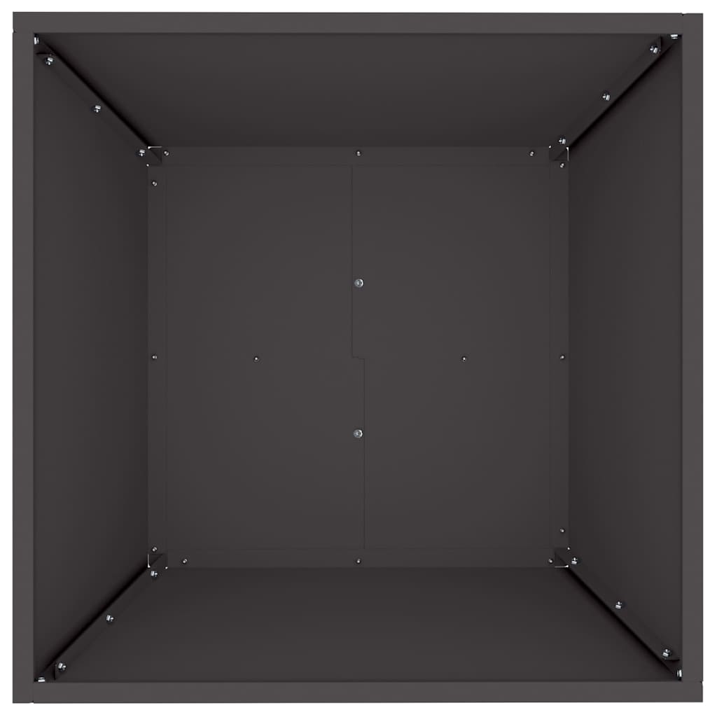 vidaXL Garten-Pflanzgefäß 5 pcs Schwarz 50 x 50 x 15 cm