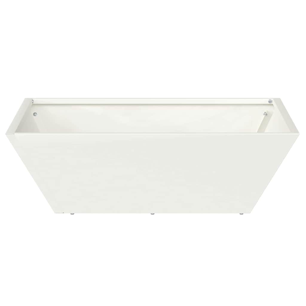 vidaXL Garten-Pflanzgefäß 5 pcs Weiß 50 x 50 x 15 cm