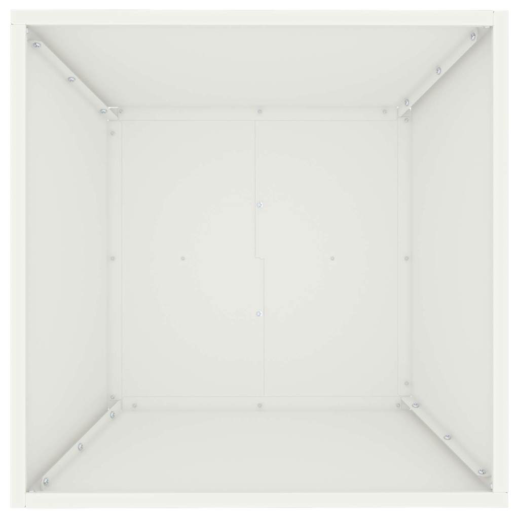 vidaXL Garten-Pflanzgefäß 5 pcs Weiß 50 x 50 x 15 cm