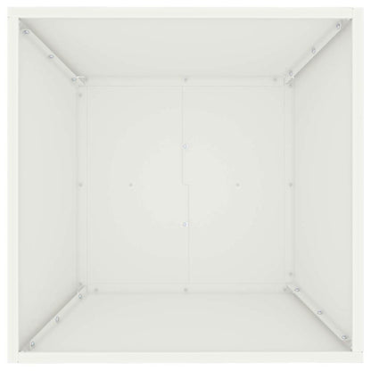 vidaXL Garten-Pflanzgefäß 5 pcs Weiß 50 x 50 x 15 cm