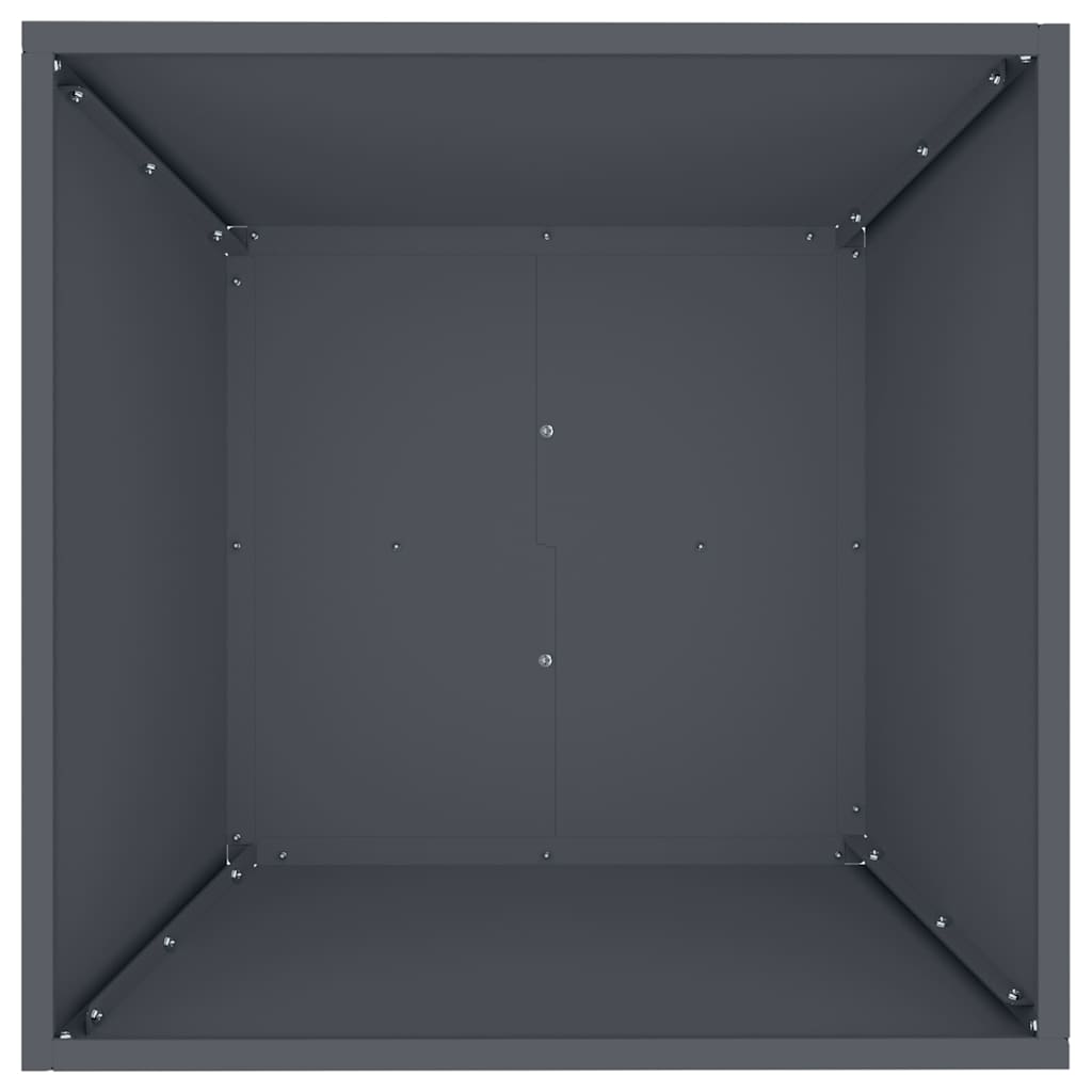 Garten-Pflanzgefäß Anthrazit 50 x 50 x 15 cm